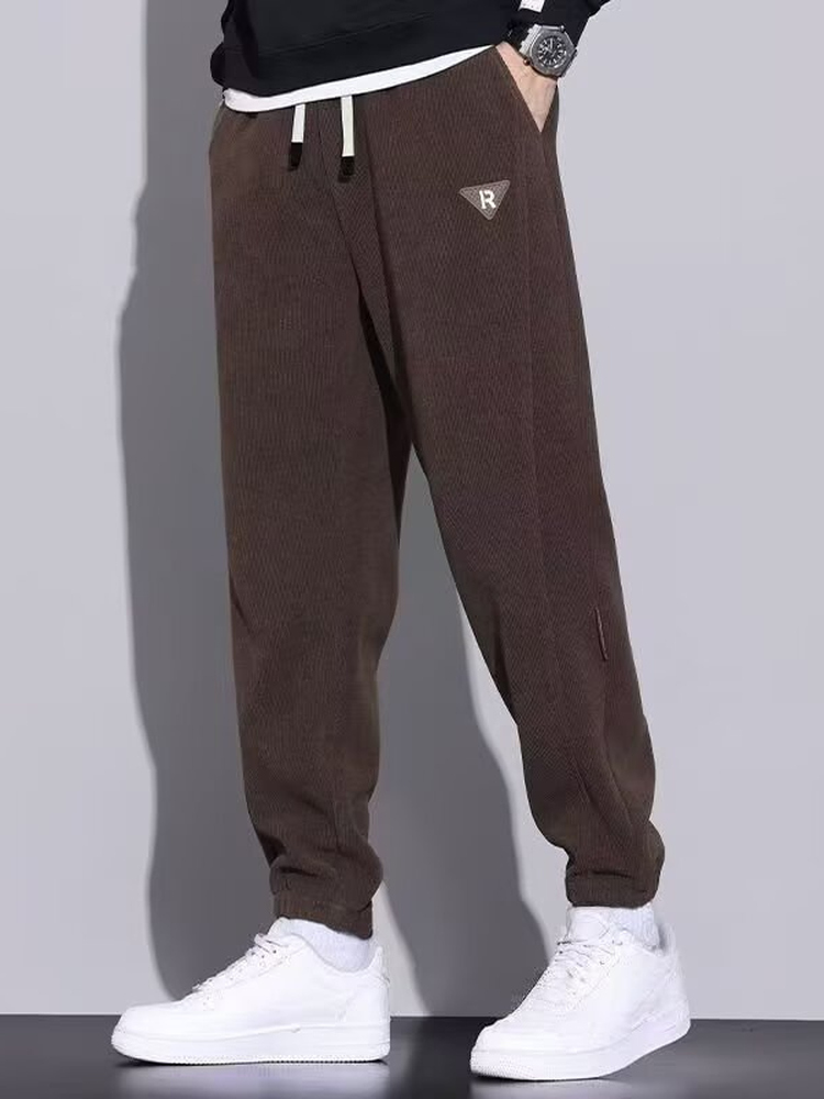 Corduroy Pant Warm - 남성용 겨울 따뜻한 양털 안감 두꺼운