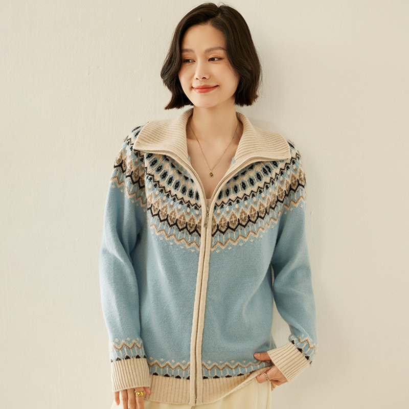 Wool Coat Peacoat - 100% 캐시미어 긴팔 가디건 여성 빈티지