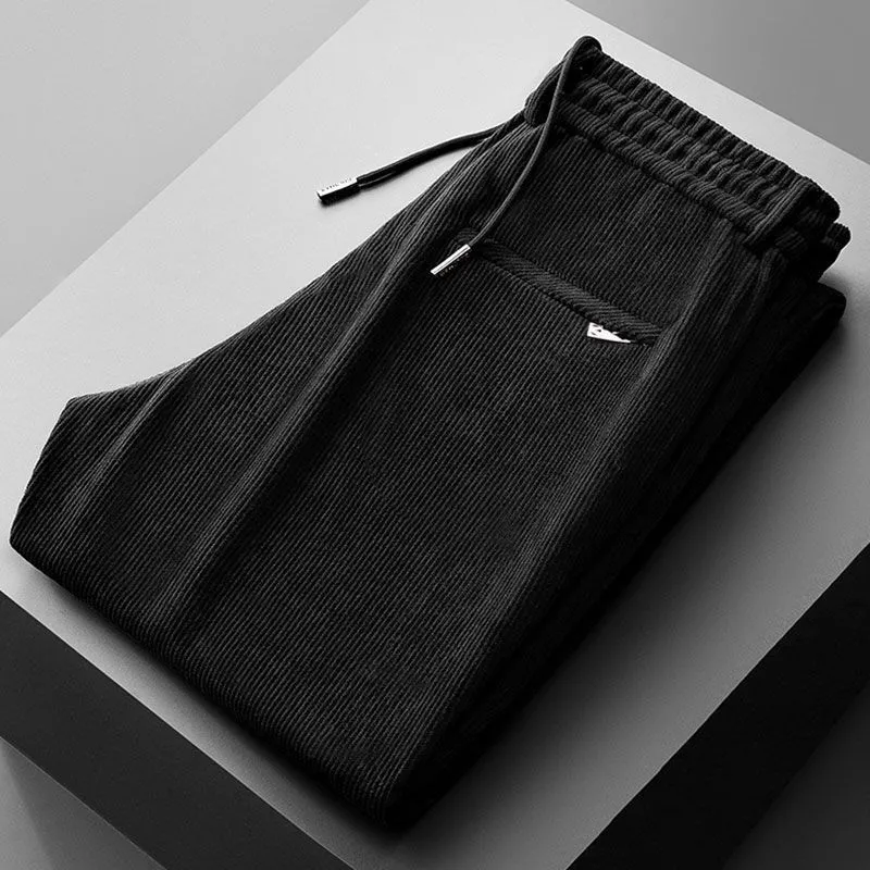 Corduroy Pant Warm - 남성용 코듀로이 소재, 신축성 있는 허리