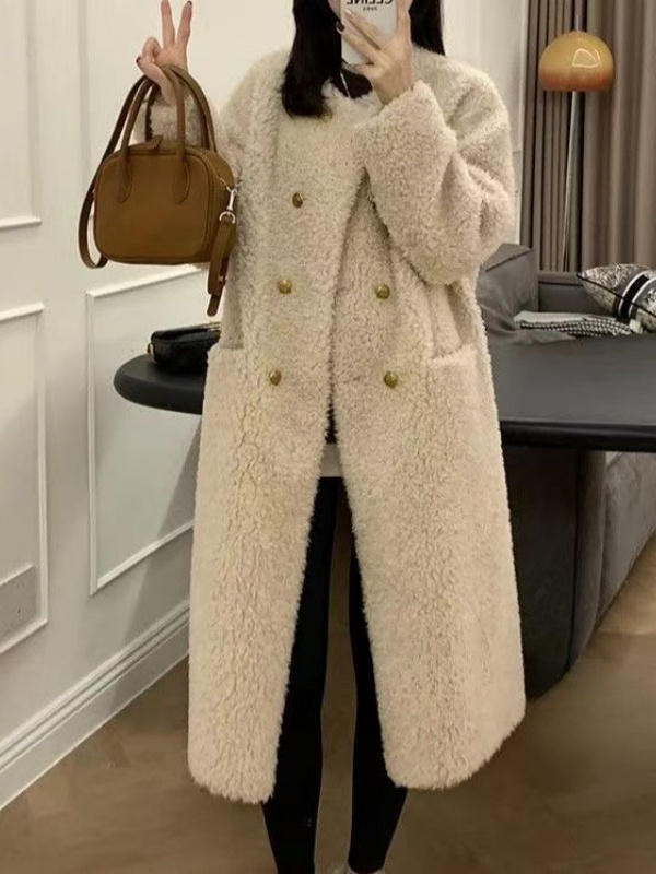 플러스 사이즈 중간 길이 양털 자켓 두꺼운 블랙 루즈핏 - Wool Coat Peacoat 리뷰 및 가격