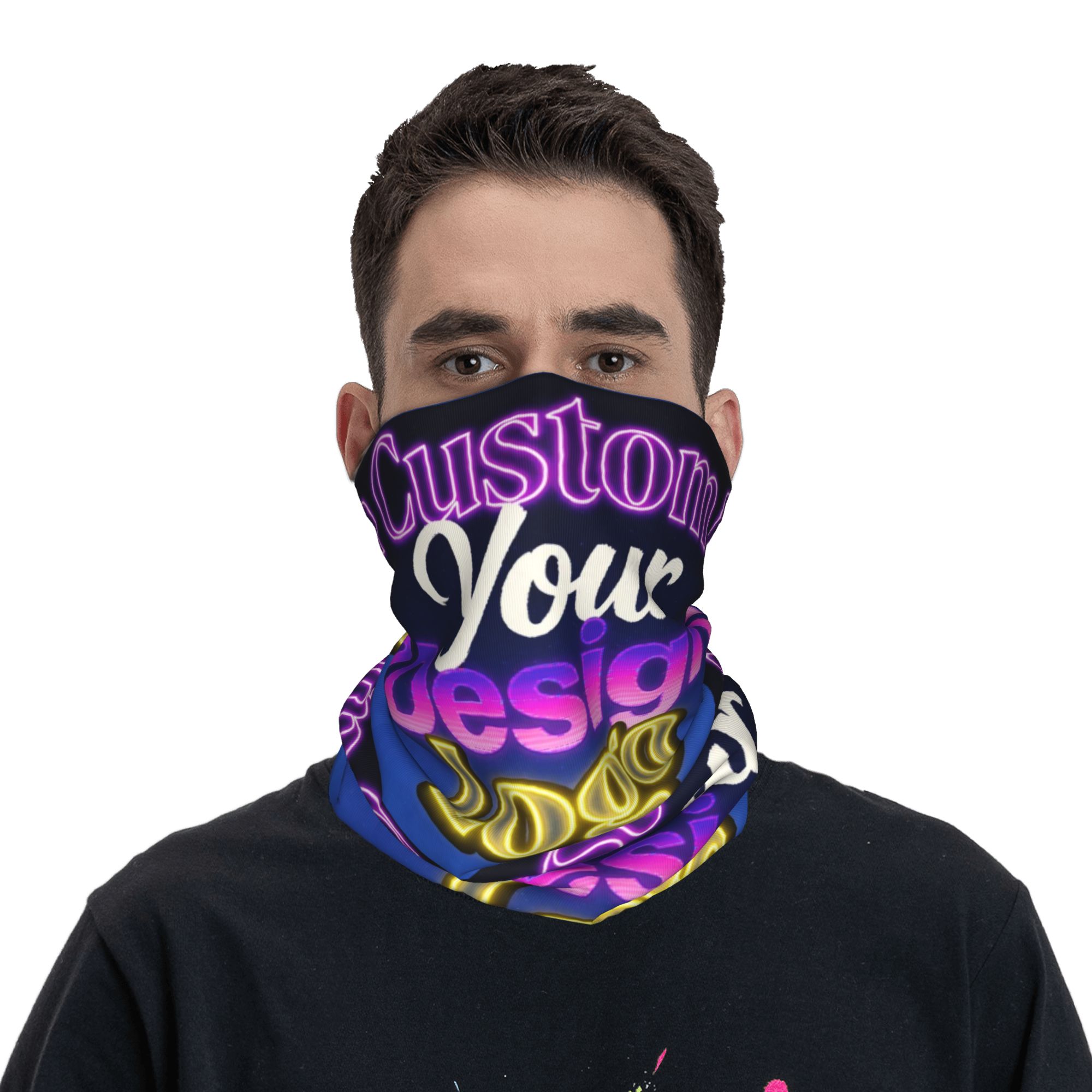 맞춤형 디자인 로고 반다나 넥워머 여성 남성 겨울 스키 - Neck Gaiter Fleece 리뷰 및 가격