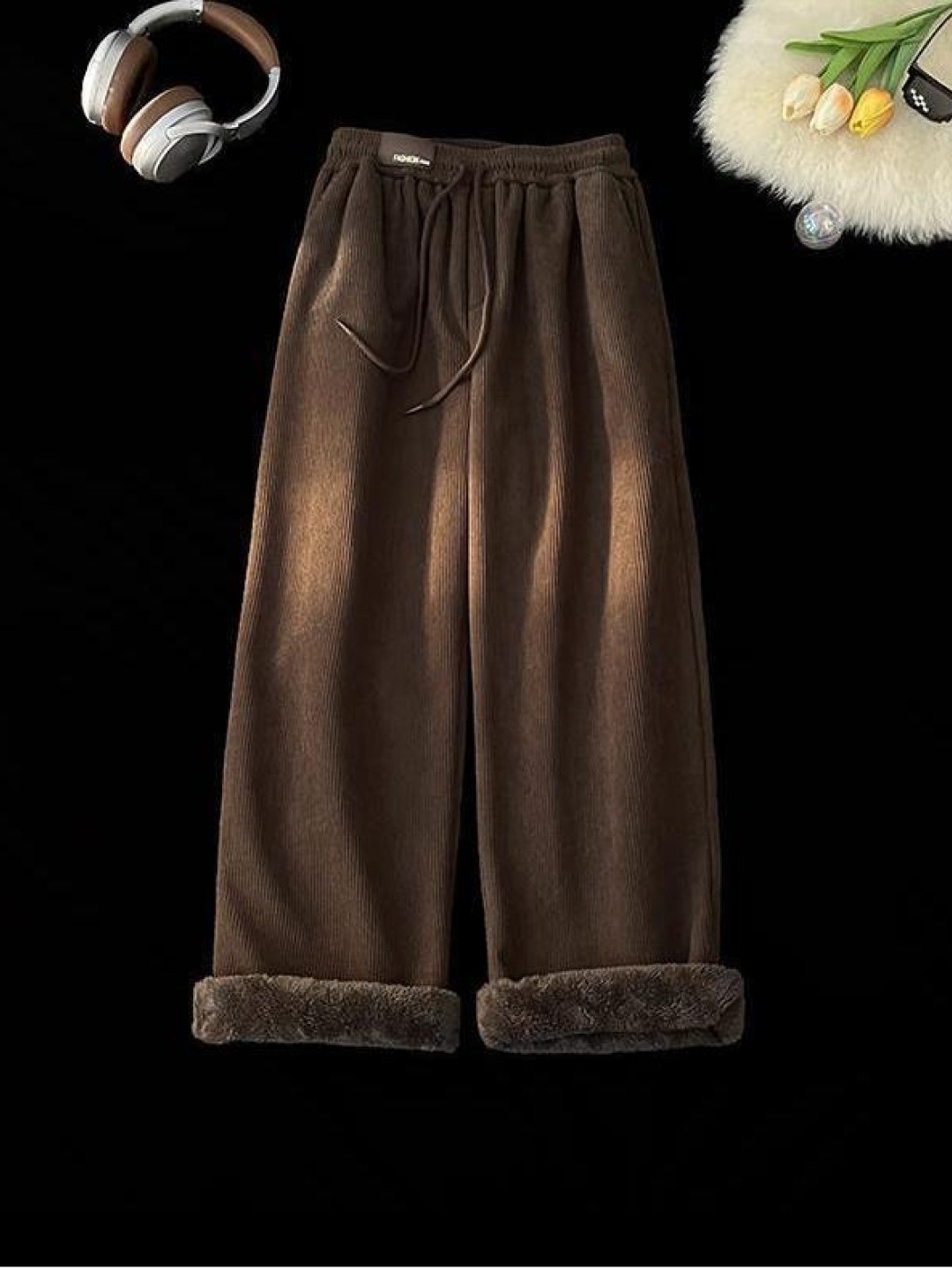 아메리칸 스타일 양털 안감 두꺼운 양 벨벳 캐주얼 바지 - Corduroy Pant Warm 리뷰 및 가격