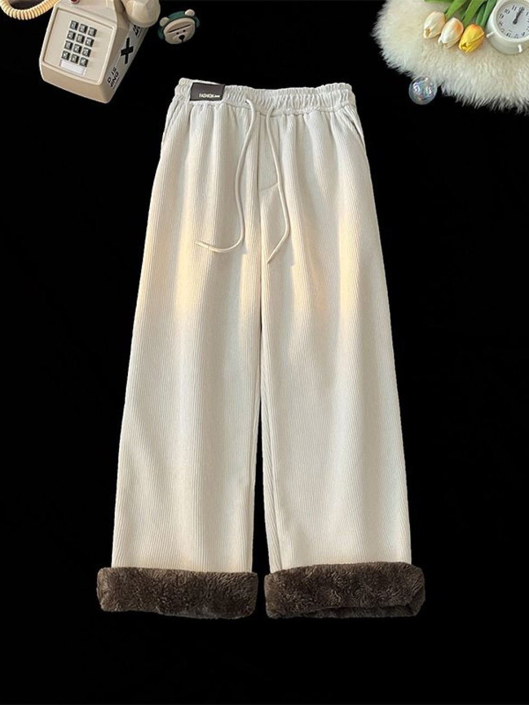 아메리칸 스타일 양털 안감 두꺼운 양 벨벳 캐주얼 바지 - Corduroy Pant Warm 리뷰 및 가격