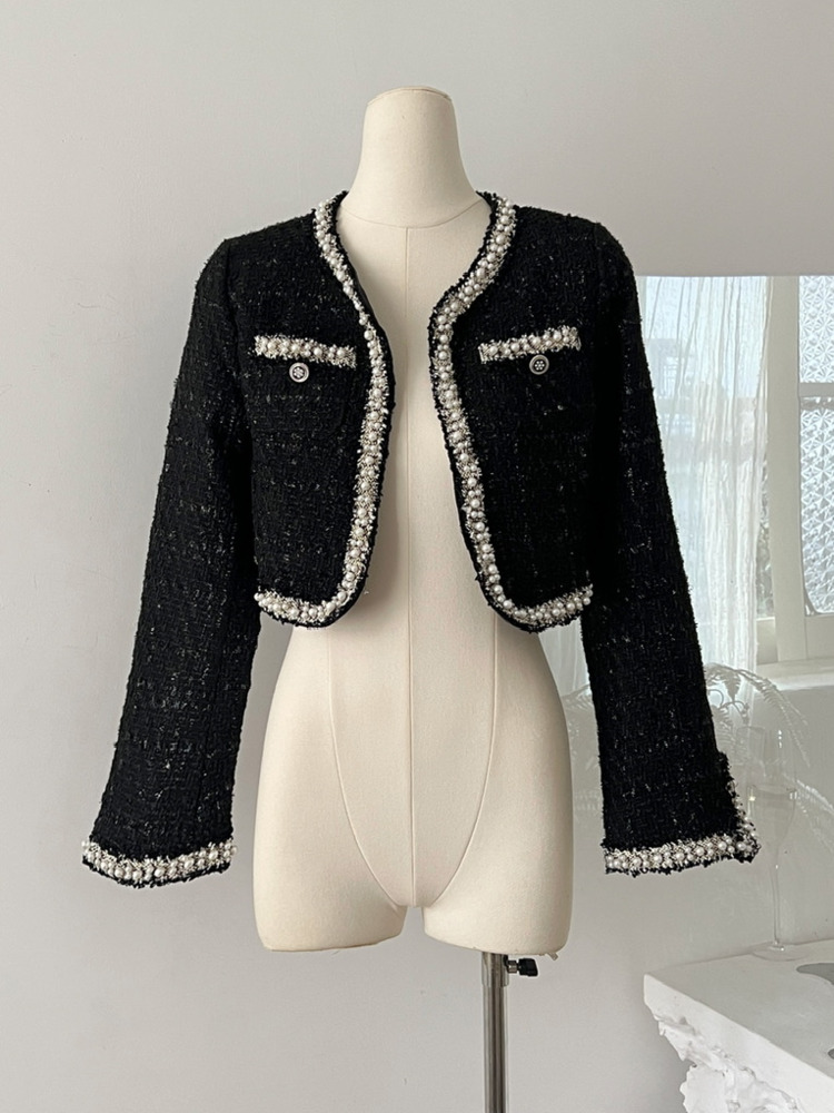 여성 숏 재킷 코트 + 드레스 세트 Y2K 스트릿웨어  - Wool Coat Peacoat 리뷰 및 가격