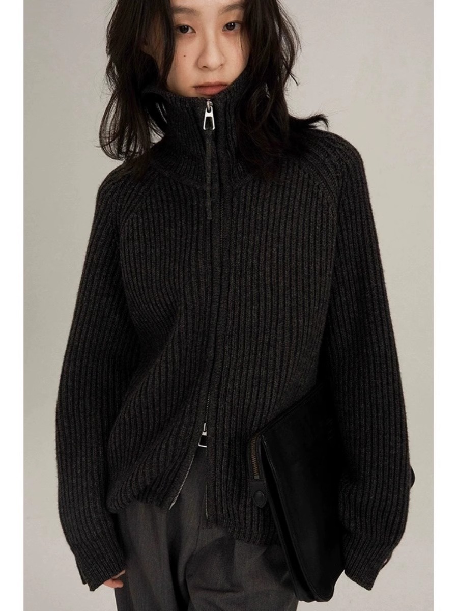 헤비 디자인 가을/겨울 블랙 라펠 더블 지퍼 캐시미어  - Wool Coat Peacoat 리뷰 및 가격