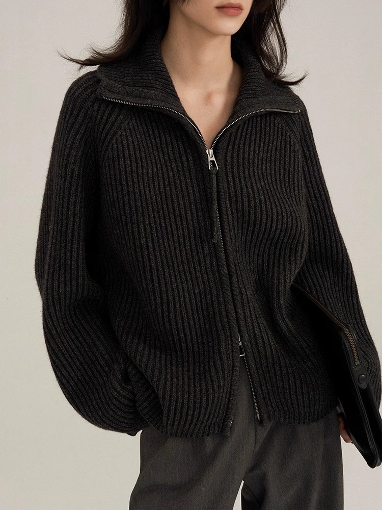 헤비 디자인 가을/겨울 블랙 라펠 더블 지퍼 캐시미어  - Wool Coat Peacoat 리뷰 및 가격