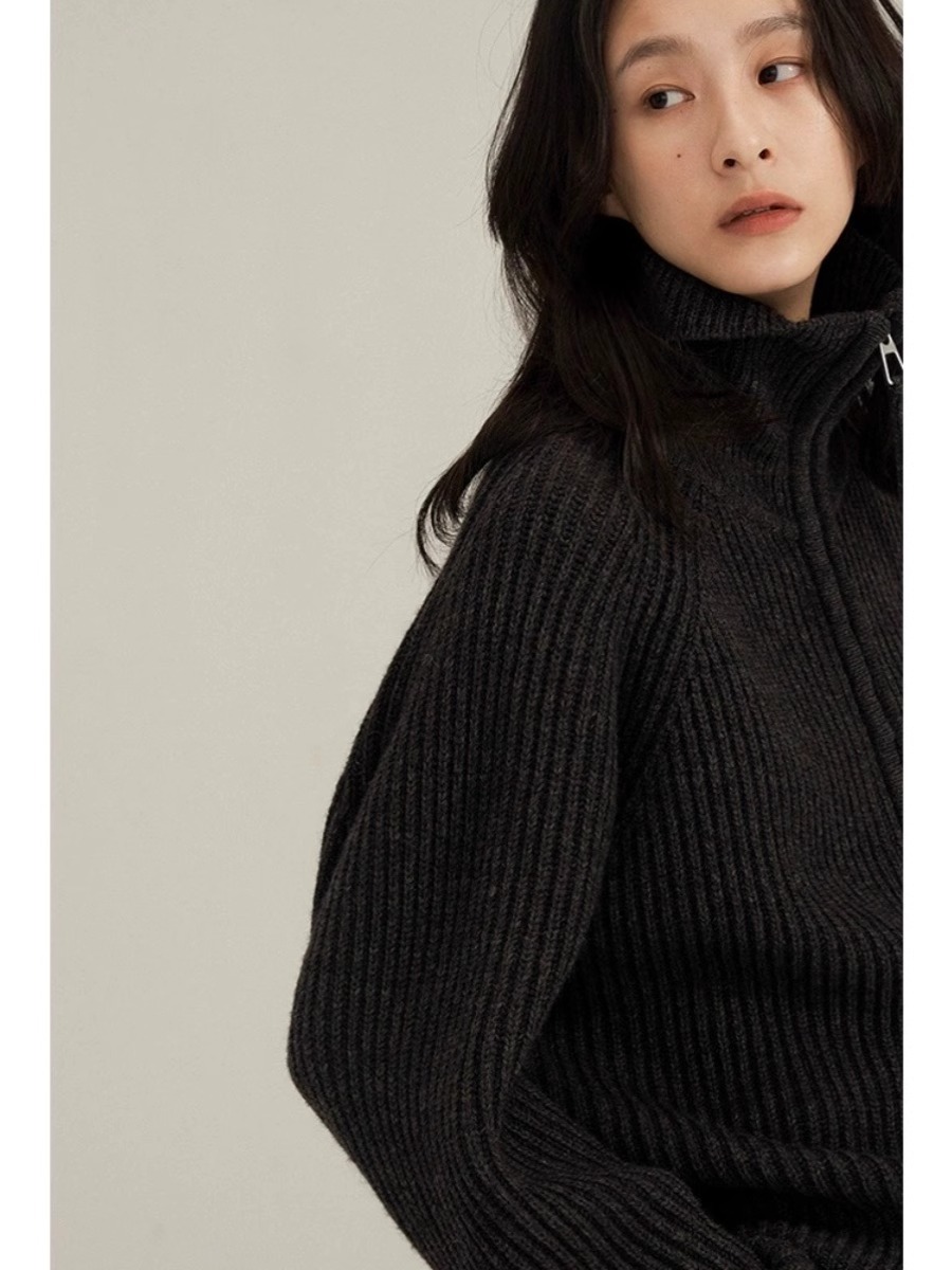 헤비 디자인 가을/겨울 블랙 라펠 더블 지퍼 캐시미어  - Wool Coat Peacoat 리뷰 및 가격