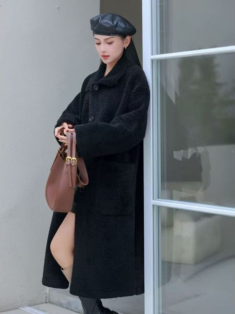 일본 스타일 플러스 사이즈 여성용 롱 램퍼 자켓 두꺼운 - Wool Coat Peacoat 리뷰 및 가격