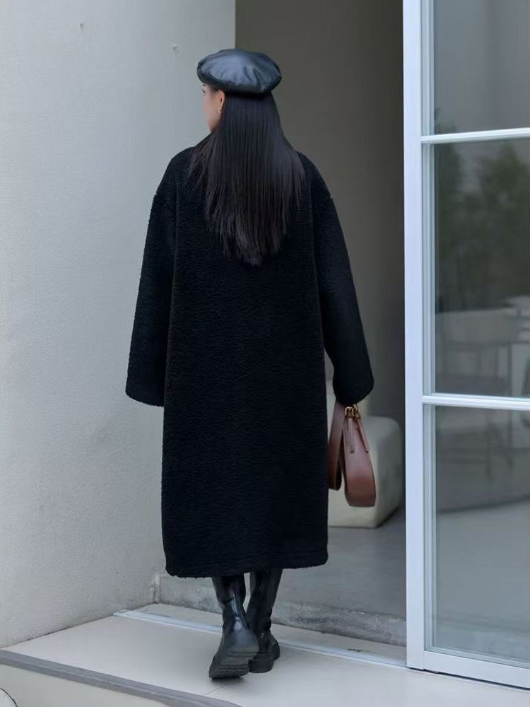 일본 스타일 플러스 사이즈 여성용 롱 램퍼 자켓 두꺼운 - Wool Coat Peacoat 리뷰 및 가격