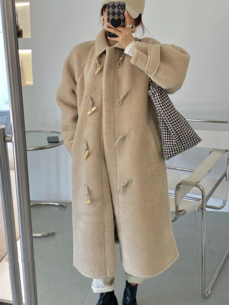여성용 양털 롱 두꺼운 겨울 코트 플러스 사이즈 원피스 - Wool Coat Peacoat 리뷰 및 가격