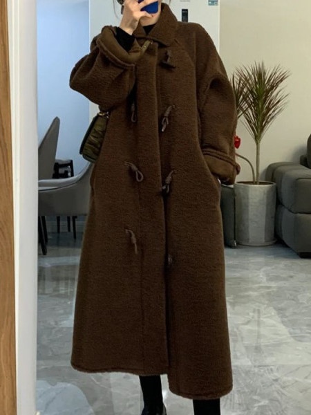 여성용 양털 롱 두꺼운 겨울 코트 플러스 사이즈 원피스 - Wool Coat Peacoat 리뷰 및 가격