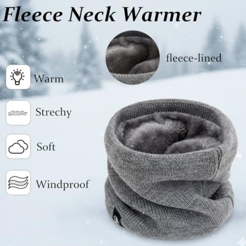 겨울용 플리스 넥 워머, 보온성 있는 이중 레이어 스누 - Neck Gaiter Fleece 리뷰 및 가격
