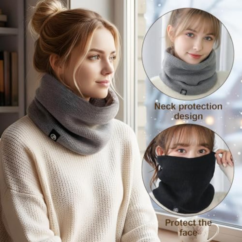 겨울용 플리스 넥 워머, 보온성 있는 이중 레이어 스누 - Neck Gaiter Fleece 리뷰 및 가격