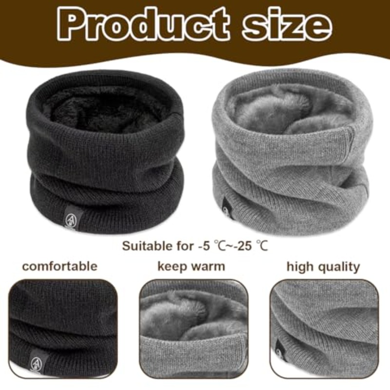 겨울용 플리스 넥 워머, 보온성 있는 이중 레이어 스누 - Neck Gaiter Fleece 리뷰 및 가격