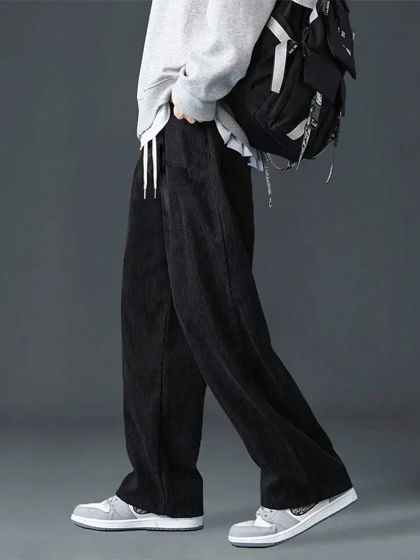 새로운 남성용 가을용 일자형 바지 - 남성용 기본 디자 - Corduroy Pant Warm 리뷰 및 가격